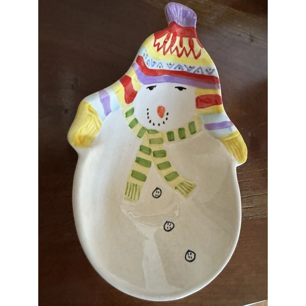 Oneida Snowmates‎ Snowman Candy Dishes (2) 8